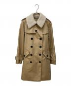COACHコーチ）の古着「ボアカラー裏ライナー付トレンチコート」｜ベージュ