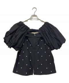中古・古着通販】roughlow (ラフロー) airy fringe sheer tops