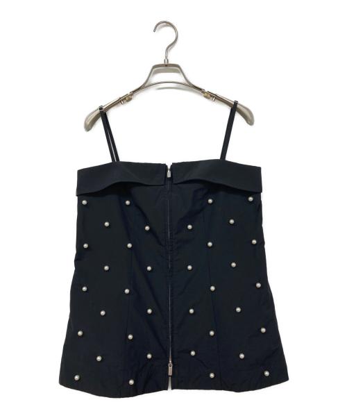 MAISON SPECIAL（メゾンスペシャル）MAISON SPECIAL (メゾンスペシャル) Pearl Volume Sleeve Tops ブラック サイズ:FREEの古着・服飾アイテム