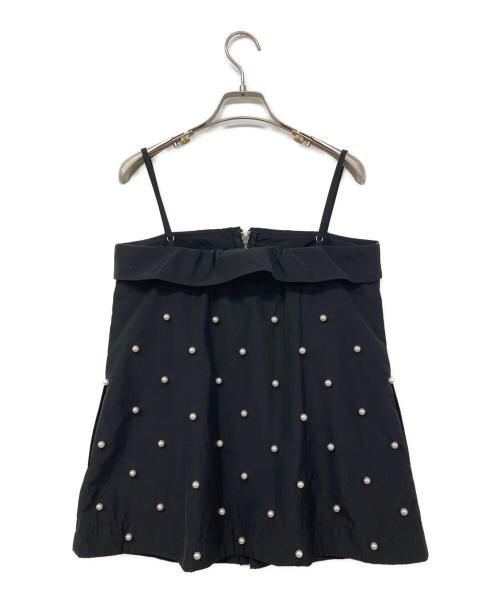 MAISON SPECIAL（メゾンスペシャル）MAISON SPECIAL (メゾンスペシャル) Pearl Volume Sleeve Tops ブラック サイズ:FREEの古着・服飾アイテム