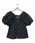 MAISON SPECIAL（メゾンスペシャル）の古着「Pearl Volume Sleeve Tops」｜ブラック
