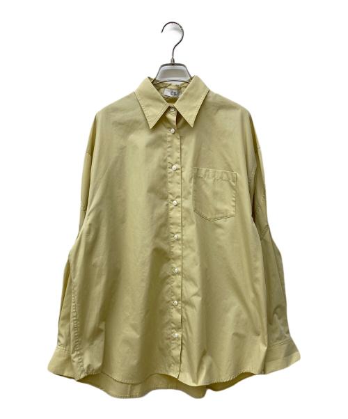 CIS.（シス）CIS. (シス) タックパネルビッグシャツ イエロー サイズ:38の古着・服飾アイテム