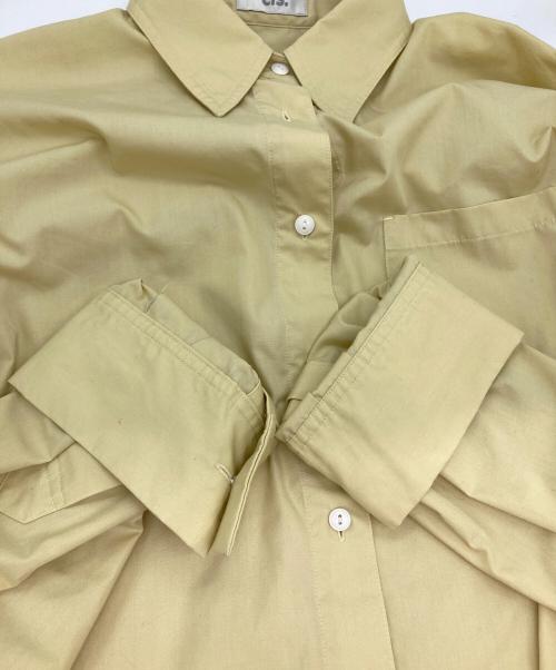 CIS.（シス）CIS. (シス) タックパネルビッグシャツ イエロー サイズ:38の古着・服飾アイテム