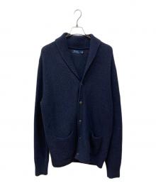 POLO RALPH LAUREN（ポロ・ラルフローレン）の古着「ショールカラーカーディガン」｜ネイビー