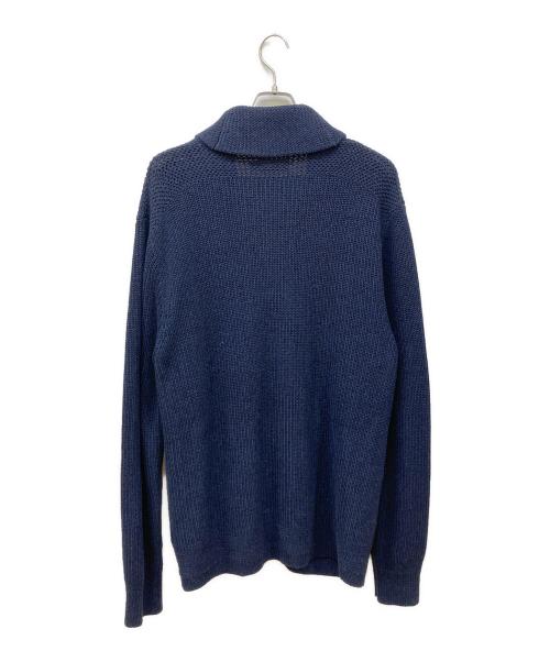 POLO RALPH LAUREN（ポロ・ラルフローレン）POLO RALPH LAUREN (ポロ・ラルフローレン) ショールカラーカーディガン ネイビー サイズ:XLの古着・服飾アイテム