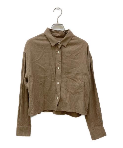 YANUK（ヤヌーク）YANUK (ヤヌーク) シャツ ブラウン サイズ:Ⅿの古着・服飾アイテム