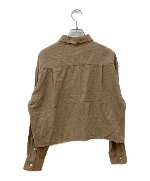 YANUK（ヤヌーク）YANUK (ヤヌーク) シャツ ブラウン サイズ:Ⅿの古着・服飾アイテム