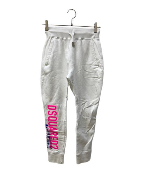 DSQUARED2（ディースクエアード）DSQUARED2 (ディースクエアード) スウェットパンツ ホワイト サイズ:XXSの古着・服飾アイテム