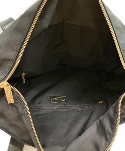 CHANEL（シャネル）CHANEL (シャネル) ニュートラベルライントートバッグGM ブラックの古着・服飾アイテム