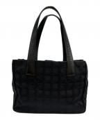 CHANELシャネル）の古着「ニュートラベルトートバッグPM」｜ブラック