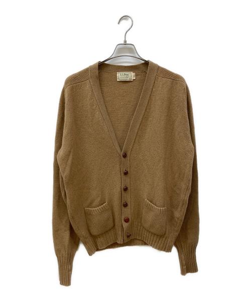 L.L.Bean（エルエルビーン）L.L.Bean (エルエルビーン) エルボーパッチニットカーディガン ブラウン サイズ:XLの古着・服飾アイテム