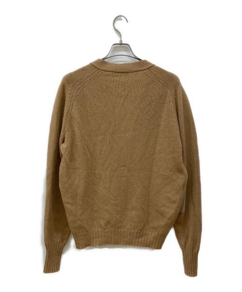 L.L.Bean（エルエルビーン）L.L.Bean (エルエルビーン) エルボーパッチニットカーディガン ブラウン サイズ:XLの古着・服飾アイテム