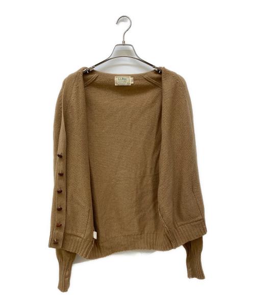 L.L.Bean（エルエルビーン）L.L.Bean (エルエルビーン) エルボーパッチニットカーディガン ブラウン サイズ:XLの古着・服飾アイテム