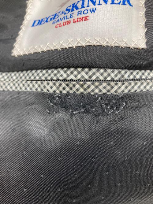 DEGE&SKINNER（ディージ＆スキナー）DEGE&SKINNER (ディージ＆スキナー) パンチングシープレザーテーラードジャケット ブラック サイズ:AB7の古着・服飾アイテム