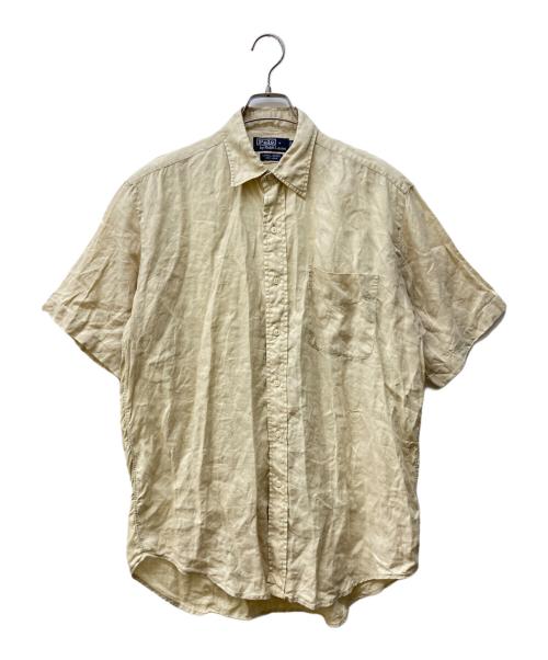 POLO RALPH LAUREN（ポロ・ラルフローレン）POLO RALPH LAUREN (ポロ・ラルフローレン) リネンS/Sシャツ イエロー サイズ:Mの古着・服飾アイテム