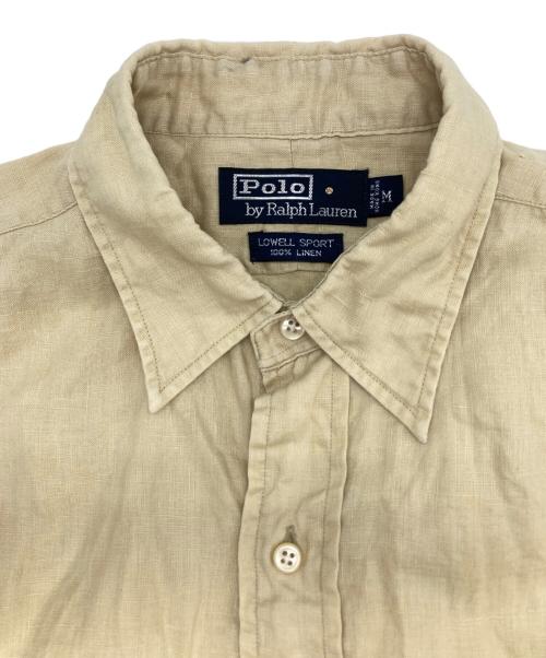 POLO RALPH LAUREN（ポロ・ラルフローレン）POLO RALPH LAUREN (ポロ・ラルフローレン) リネンS/Sシャツ イエロー サイズ:Mの古着・服飾アイテム