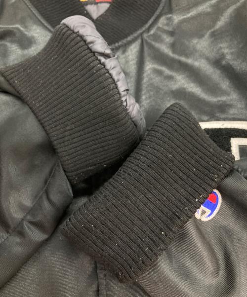 Champion（チャンピオン）Champion (チャンピオン) Let it Ride (レットイットライド) ブルゾン ブラック サイズ:Ⅿの古着・服飾アイテム