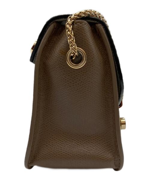 FURLA（フルラ）FURLA (フルラ) メトロポリス/チェーンショルダーバッグ ブラウンの古着・服飾アイテム