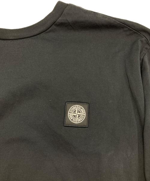 STONE ISLAND（ストーンアイランド）STONE ISLAND (ストーンアイランド) ロゴワッペンTシャツ ブラック サイズ:XLの古着・服飾アイテム