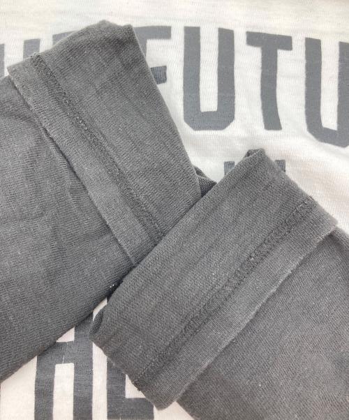 HUMAN MADE（ヒューマンメイド）HUMAN MADE (ヒューマンメイド) ラグランカットソー ホワイト×ブラック サイズ:Lの古着・服飾アイテム