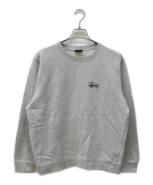 stussy（ステューシー）stussy (ステューシー) ロゴプリントスウェット グレー サイズ:Ⅿの古着・服飾アイテム