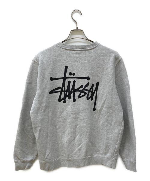 stussy（ステューシー）stussy (ステューシー) ロゴプリントスウェット グレー サイズ:Ⅿの古着・服飾アイテム