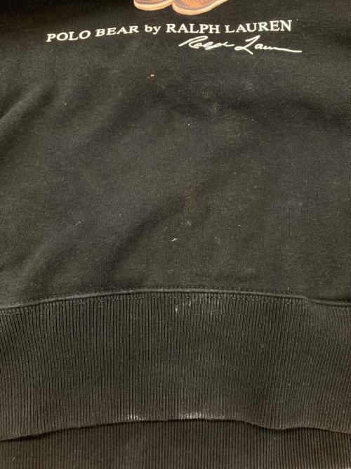 POLO RALPH LAUREN（ポロ・ラルフローレン）POLO RALPH LAUREN (ポロ・ラルフローレン) ポロベアプリントパーカー ブラック サイズ:Ⅿの古着・服飾アイテム