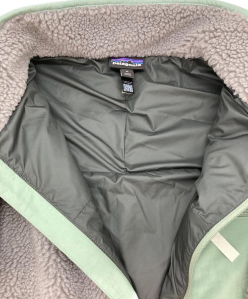 Patagonia（パタゴニア）Patagonia (パタゴニア) ボアジャケット グレー×グリーン サイズ:XLの古着・服飾アイテム