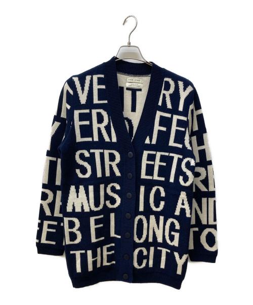 Each×Other（イーチ × アザー）Each×Other (イーチ × アザー) ニットカーディガン ネイビー サイズ:Mの古着・服飾アイテム