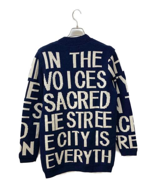 Each×Other（イーチ × アザー）Each×Other (イーチ × アザー) ニットカーディガン ネイビー サイズ:Mの古着・服飾アイテム