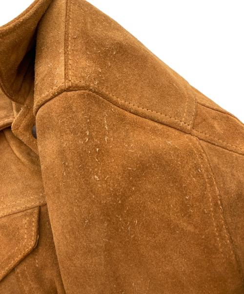 Schott（ショット）Schott (ショット) スウェードランチャージャケット ブラウン サイズ:Lの古着・服飾アイテム