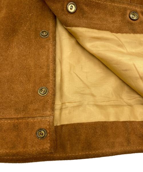 Schott（ショット）Schott (ショット) スウェードランチャージャケット ブラウン サイズ:Lの古着・服飾アイテム