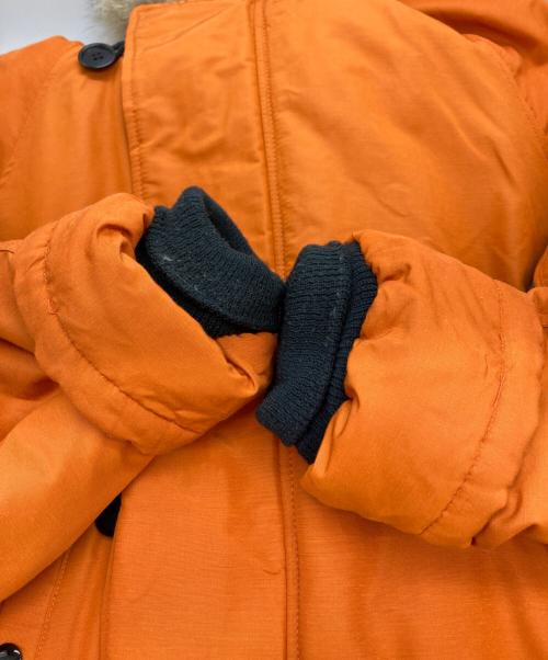 GOLDEN FLEECE（ゴールデン フリース）GOLDEN FLEECE (ゴールデン フリース) N-3Bファーフーデッドジャケット オレンジ サイズ:Lの古着・服飾アイテム