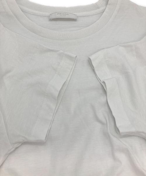 PRADA（プラダ）PRADA (プラダ) JERSEY TEE ホワイト サイズ:XLの古着・服飾アイテム