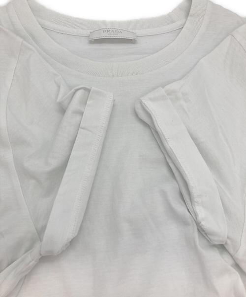 PRADA（プラダ）PRADA (プラダ) JERSEY TEE ホワイト サイズ:XLの古着・服飾アイテム
