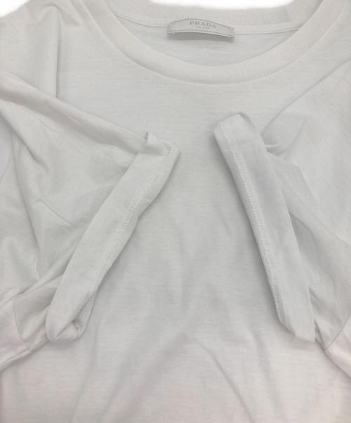 PRADA（プラダ）PRADA (プラダ) JERSEY TEE ホワイト サイズ:XLの古着・服飾アイテム