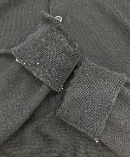 PRADA（プラダ）PRADA (プラダ) ニットポロシャツ ネイビー サイズ:48の古着・服飾アイテム