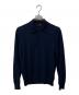PRADA（プラダ）の古着「ニットポロシャツ」｜ネイビー