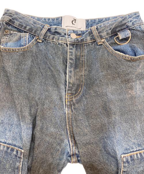 ARGUECULTURE（アルグエカルチャー）ARGUECULTURE (アルグエカルチャー) 加工デニムパンツ インディゴ サイズ:Mの古着・服飾アイテム