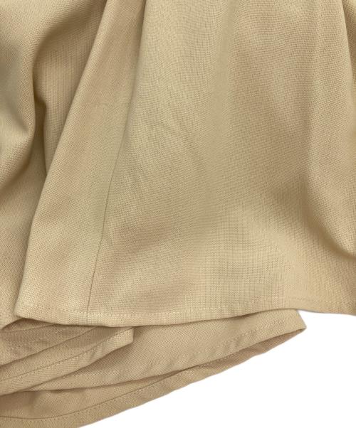 CLANE（クラネ）CLANE (クラネ) W FACE FRONT ZIP FLARE SKIRT/フレアスカート ベージュ サイズ:SIZE 0 未使用品の古着・服飾アイテム