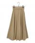 CLANE（クラネ）の古着「W FACE FRONT ZIP FLARE SKIRT/フレアスカート」｜ベージュ