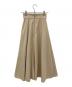 CLANE (クラネ) W FACE FRONT ZIP FLARE SKIRT/フレアスカート ベージュ サイズ:SIZE 0 未使用品：5000円