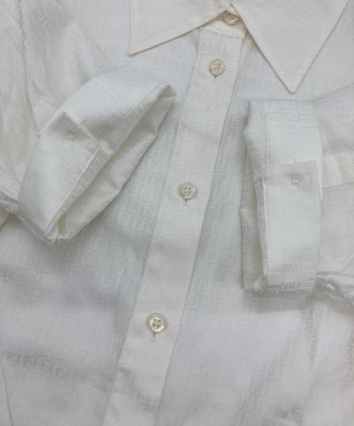 FENDI（フェンディ）FENDI (フェンディ) ズッカ柄半袖シャツ ホワイト サイズ:40の古着・服飾アイテム