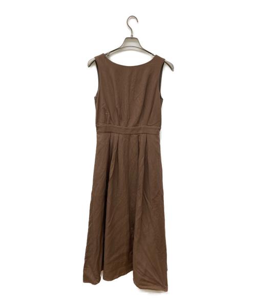 CADUNE（カデュネ）CADUNE (カデュネ) ノースリーブワンピース ブラウン サイズ:38の古着・服飾アイテム