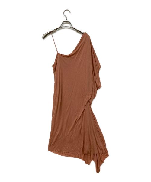 HELMUT LANG（ヘルムートラング）HELMUT LANG (ヘルムートラング) ワンショルダーワンピース ピンク サイズ:M 未使用品の古着・服飾アイテム