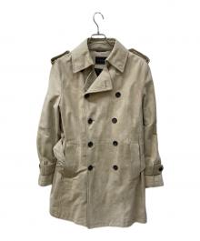 D'URBAN（ダーバン）の古着「ヌバックトレンチコート」｜ベージュ