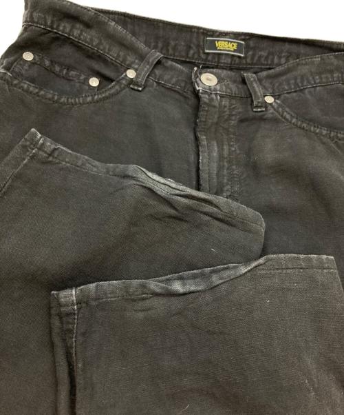 VERSACE JEANS COUTURE（ヴェルサーチ ジーンズクチュール）VERSACE JEANS COUTURE (ヴェルサーチ ジーンズクチュール) ライトオンスデニムパンツ ブラック サイズ:31の古着・服飾アイテム