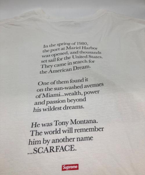 SUPREME（シュプリーム）SUPREME (シュプリーム) Scarface Shower Tee/プリントTシャツ ホワイト サイズ:Lの古着・服飾アイテム