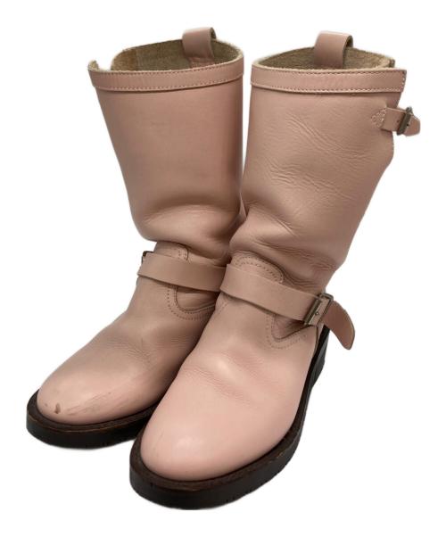 RNA SLANG（アールエヌエースラング）RNA SLANG (アールエヌエースラング) エンジニアブーツ ピンク サイズ:Sの古着・服飾アイテム