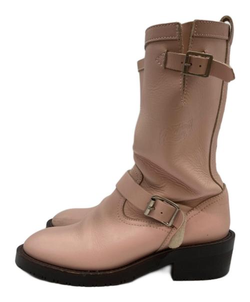 RNA SLANG（アールエヌエースラング）RNA SLANG (アールエヌエースラング) エンジニアブーツ ピンク サイズ:Sの古着・服飾アイテム